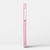 Schmetterlinge auf rosa Gingham Case-Mate iPhone Hülle (Rückseite / Links)
