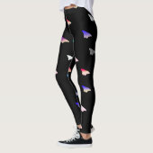 Schmetterlinge auf schwarzen Leggings (Links)