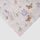 Schmetterlinge auf Wildblumen Seidenpapier (Ausschnitt)