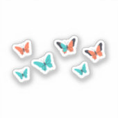 Schmetterlinge Aufkleber (Vorderseite)