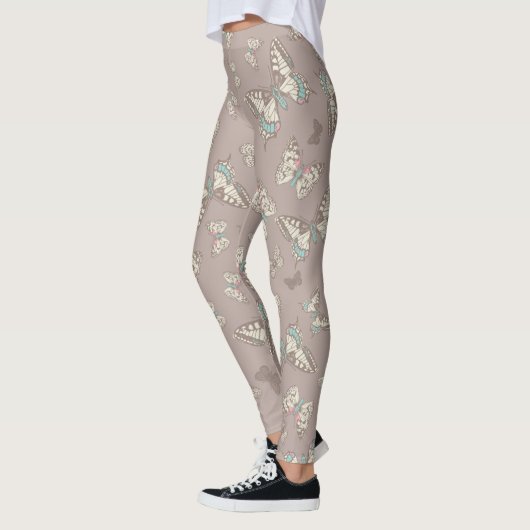 Schmetterlinge aus gebräunten grauen Leggings (Links)