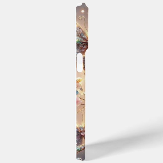 Schmetterlinge aus glattem Glitzer Telefongehäuse Case-Mate iPhone Hülle (Rückseite / Rechts)