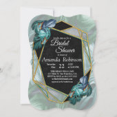 Schmetterlinge aus Paradies/tropisch-türkisfarbene Einladung (Vorderseite)