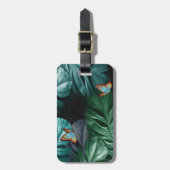 Schmetterlinge aus Paradies/tropisch-türkisfarbene Gepäckanhänger (Vorderseite vertikal)