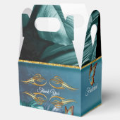 Schmetterlinge aus Paradies/tropisch-türkisfarbene Geschenkschachtel (Geöffnet)