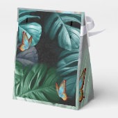 Schmetterlinge aus Paradies/tropisch-türkisfarbene Geschenkschachtel (Rückseite)