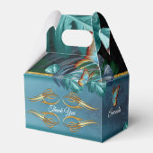 Schmetterlinge aus Paradies/tropisch-türkisfarbene Geschenkschachtel (Rückseite)