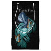 Schmetterlinge aus Paradies/tropisch-türkisfarbene Kleine Geschenktüte (Vorderseite)