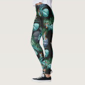 Schmetterlinge aus Paradies/tropisch-türkisfarbene Leggings (Links)