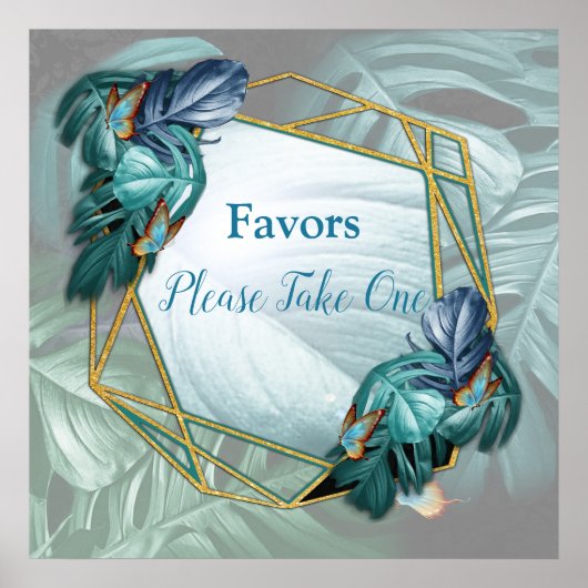 Schmetterlinge aus Paradies/tropisch-türkisfarbene Poster (Vorne)