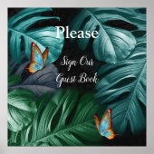 Schmetterlinge aus Paradies/tropisch-türkisfarbene Poster (Vorne)