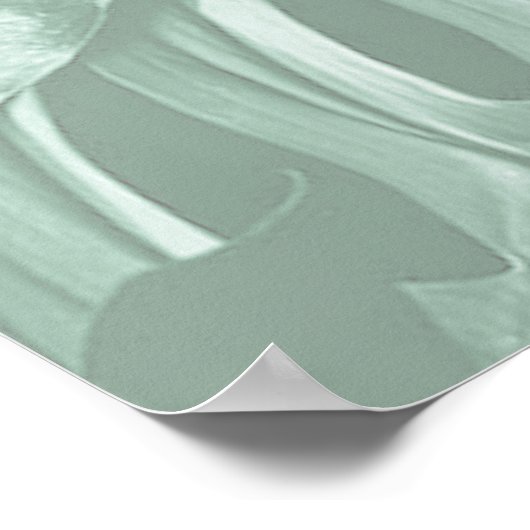 Schmetterlinge aus Paradies/tropisch-türkisfarbene Poster (Ecke)