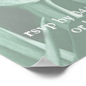 Schmetterlinge aus Paradies/tropisch-türkisfarbene Poster (Ecke)