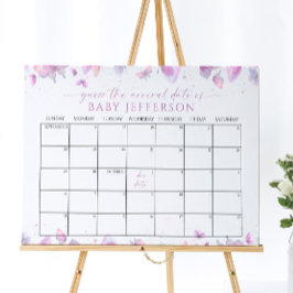 Schmetterlinge Baby Dusche Ratschlag Fälligkeitsda Poster