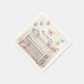 Schmetterlinge Baby Shower  Serviette (Ecke)