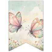 Schmetterlinge Baby Shower Wimpelkette (Zweite Fahne)