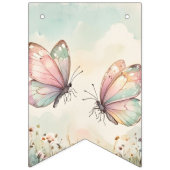 Schmetterlinge Baby Shower Wimpelkette (Erste Fahne)