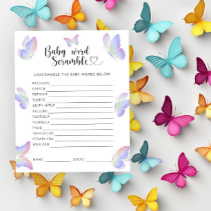 Schmetterlinge - Baby Word Scramble Game