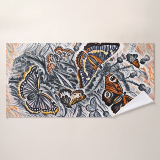 Schmetterlinge Badehandtuch (Badehandtuch)