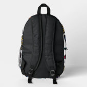 Schmetterlinge Bedruckter Rucksack (Rückseite)