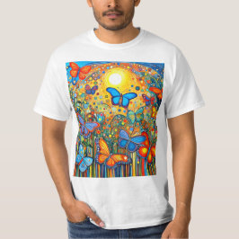 Schmetterlinge beim Aufstieg bei Sonnenaufgang T-Shirt