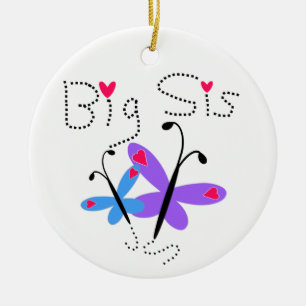 Schmetterlinge Big Sis Geschenke Keramik Ornament
