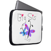 Schmetterlinge Big Sis Geschenke Laptopschutzhülle (Vorne Rechts)
