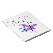 Schmetterlinge Big Sis Geschenke Notizblock (angewinkelt)