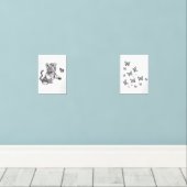 Schmetterlinge Bilderwand Sets (Holzboden)