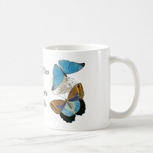Schmetterlinge - blau kaffeetasse (Rechts)