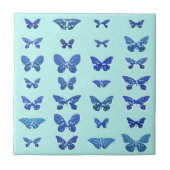 Schmetterlinge, blau, türkis fliese (Vorderseite)