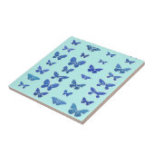 Schmetterlinge, blau, türkis fliese (Seite)