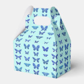 Schmetterlinge, blau, türkis geschenkschachtel (Rückseite)