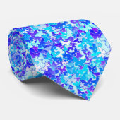 Schmetterlinge, Blau, Türkis, Lavendel Krawatte (Gerollt)