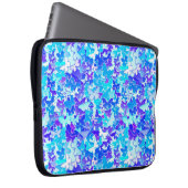 Schmetterlinge, blau, türkis, Lavendel Laptopschutzhülle (Vorne Rechts)