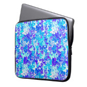 Schmetterlinge, blau, türkis, Lavendel Laptopschutzhülle (Vorderseite Links)