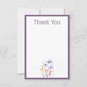 Schmetterlinge & Blooms Dankeschön Karte (Vorderseite)