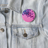 Schmetterlinge Blue Pink Schöne Button (Beispiel)