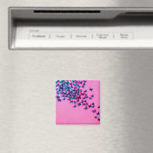 Schmetterlinge Blue Pink Schöne Magnet (In Situ (Geschirrspüler))