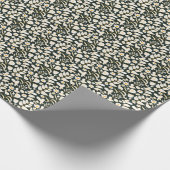 Schmetterlinge & Blume: Doodle Summer Pattern. Geschenkpapier (Ecke)