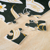 Schmetterlinge & Blume: Doodle Summer Pattern. Puzzle (Seite)