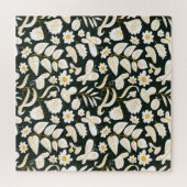 Schmetterlinge & Blume: Doodle Summer Pattern. Puzzle (Horizontal)