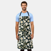 Schmetterlinge & Blume: Doodle Summer Pattern. Schürze (Getragen)