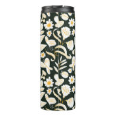 Schmetterlinge & Blume: Doodle Summer Pattern. Thermosbecher (Rückseite)