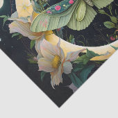 Schmetterlinge, Blume und der Mond Seidenpapier (Ausschnitt)