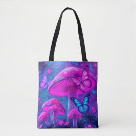 Schmetterlinge, Blume und Mushroom-Fairycore Tasche