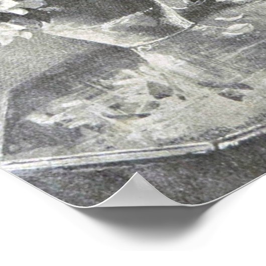 Schmetterlinge, Blume Vase, Katze, Louis Wain Poster (Ecke)