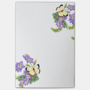 Schmetterlinge Blumen Florale Garten Post It Notiz