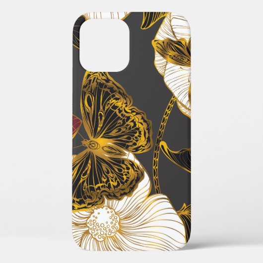Schmetterlinge & Blumen: Frühling Boho Muster Case-Mate iPhone Hülle (Rückseite)