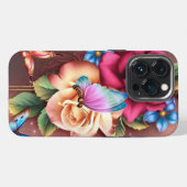 Schmetterlinge & Blumen iPhone Hülle (Rückseite (Horizontal))